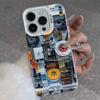Creative Circuit Board IMD Case for iPhone 17 16 15 14 13 12 11 Pro Max air plus Shockproof Plating Matte TPU Funda