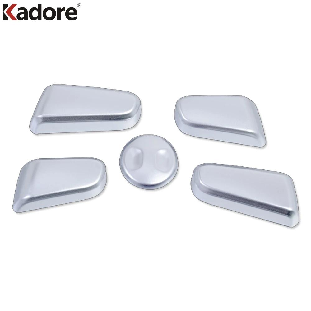 Car Seat Adjustment Switch Button Cover Trim For Hyundai Tucson 2015 2016 2017 2018   Carbon Fiber Interior Accessories