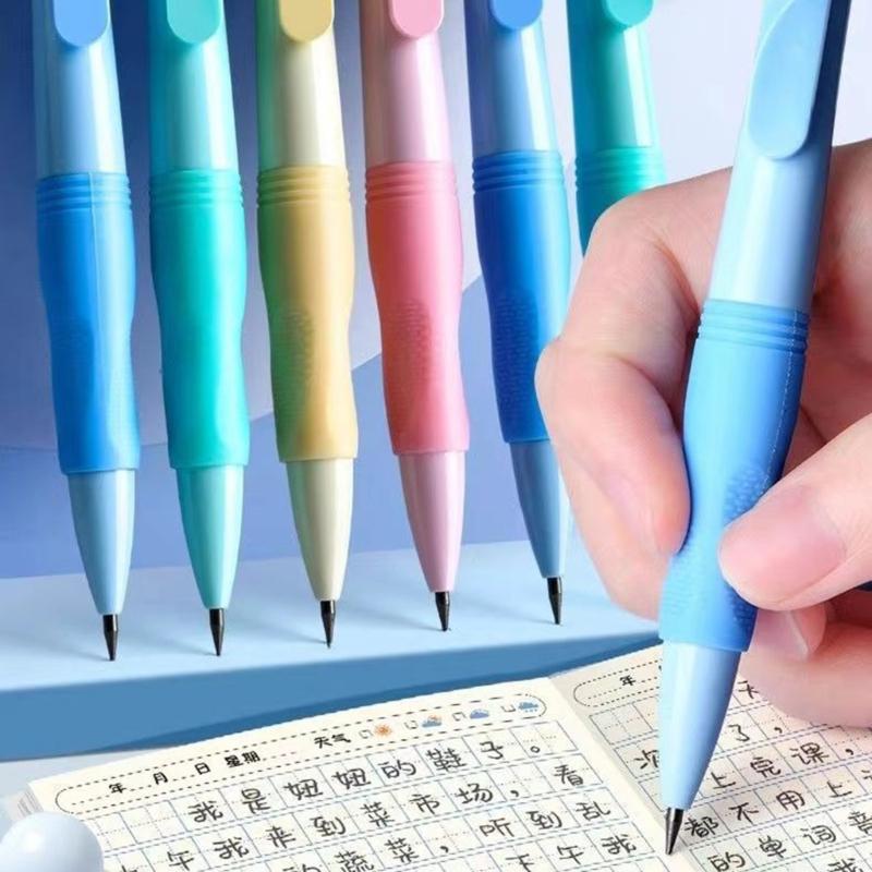 12Pcs 2.0MM Ergonomic Mechanical Pencil Built In Sharpener Automatic Drawing Pencil For School Writing Sketching Drawing
