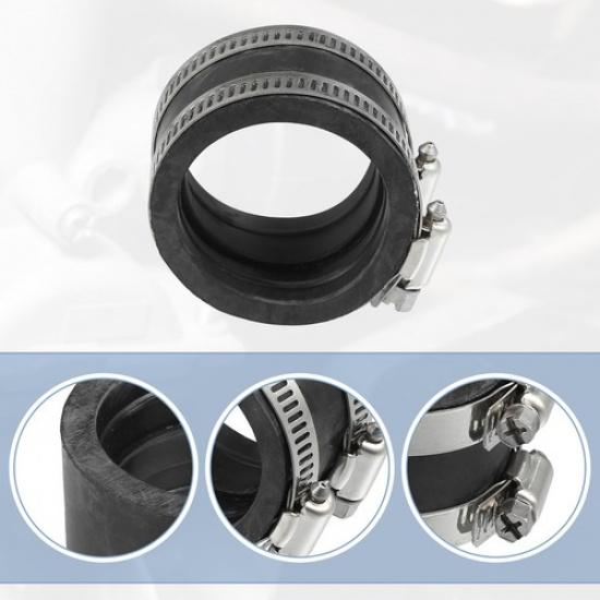 Universell 45 mm innerdiameter Motorcykel Förgasare Adapter Insug Insugsrör Förpackning med 1