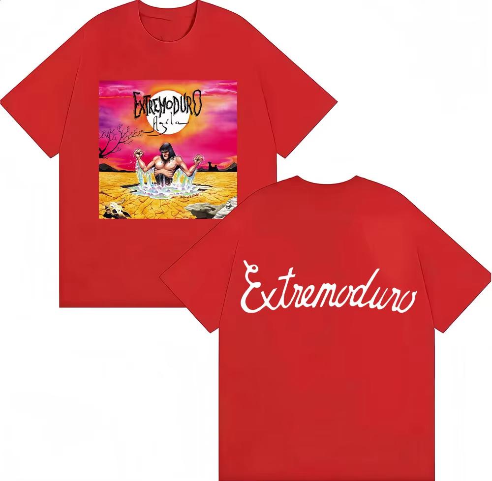 Rock Band Extremoduro Agila Album Graphic Tshirts Men Women Fashion Vintage Hip Hop TShirt Cotton Loose Fans T Shirt Streetwear