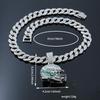 Hip Hop Diamond NFL Football Helmet Pendant Alloy High Quality Electroplated Hip Cuban Chain Necklace Pendant Ornament