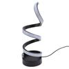 Modern Spiral RGB Table Lamp Unique 7 Colors 10 Light Modes LED Dimmable Nightstand Lamp for Living Room Bedroom Office