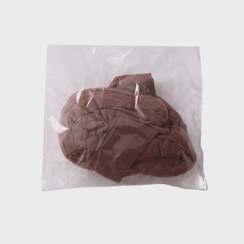 Ultra-thin Hand-torn Black Silk & Gray Pantyhose for Women - Sexy Transparent Flesh-colored Stockings