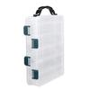 Double Side Plastic Fishing Baits Box Lures Holder Case Large Capacity Accessory