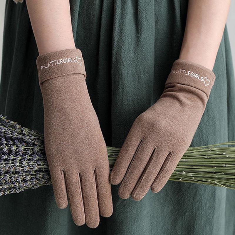 Ladies' Autumn And Winter  Fashionable And Versatile Touchscreen Gloves