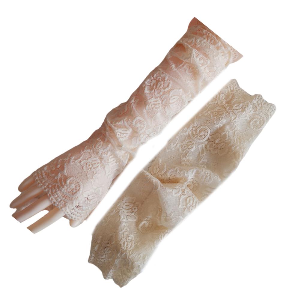 Popular Mesh Lace Sleeves Arm Covers for Driving Cycling Decorative Armwear Breathable Fashion Flower Arm Protectors