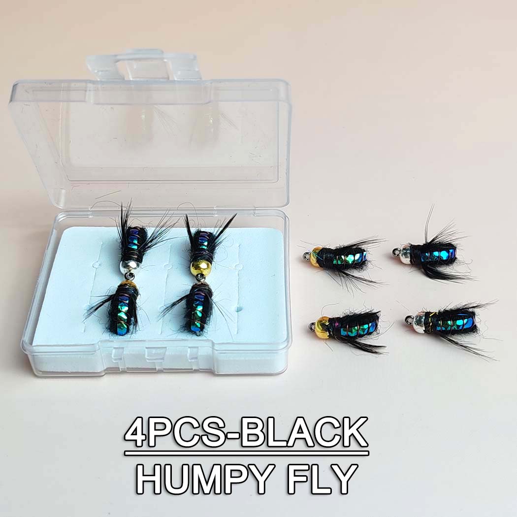 

Нахлыстовая мушка Наживка Искусственная наживка Humpy Fly(Желтый/черный)Мушки для ловли форели - Материал: искусственные перья и искусственный вискозный шелк, рыболовная приманка, упаковка из 4 шт./8 шт. 4Pcs чёрный