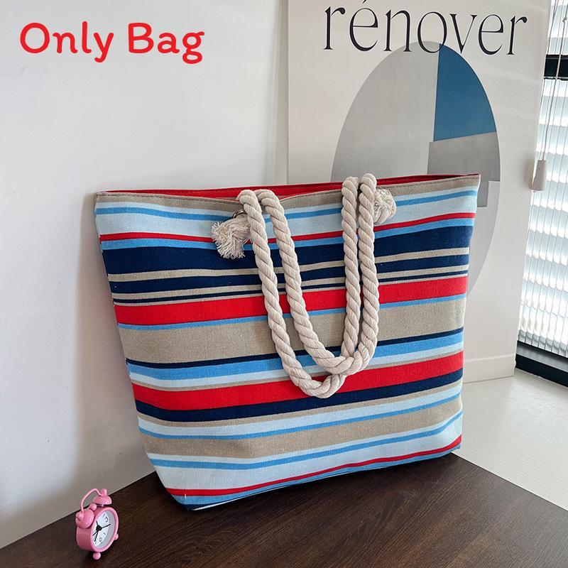 Trendy Dualsided Ethnic Style Canvas Tote With Hidden Pocket For Everyday Carry