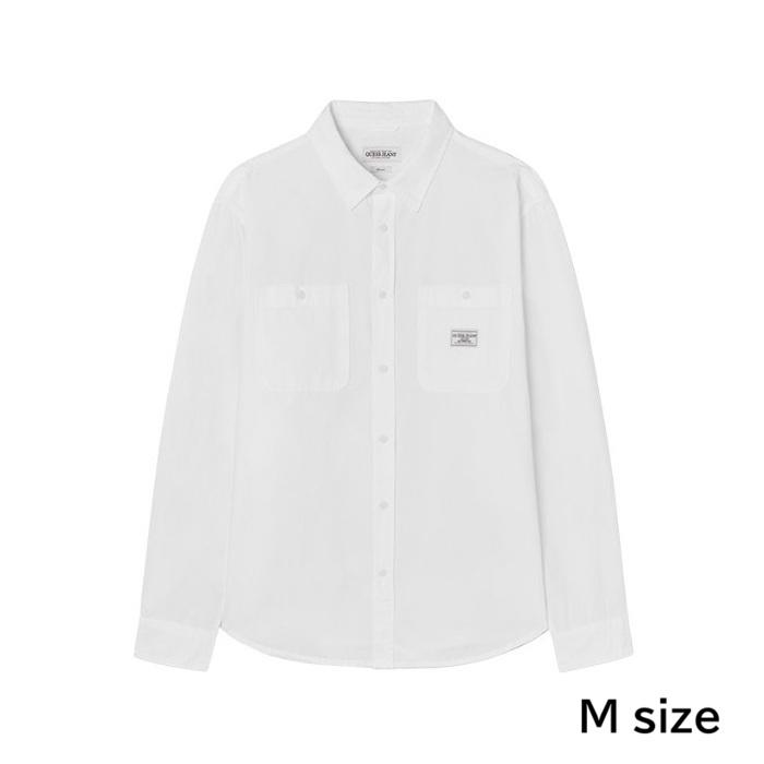 

[ВЫБОР ХЁНДЖИНА] Мужская рубашка GUESS с длинным рукавом, классический крой - Iconic White Edition M