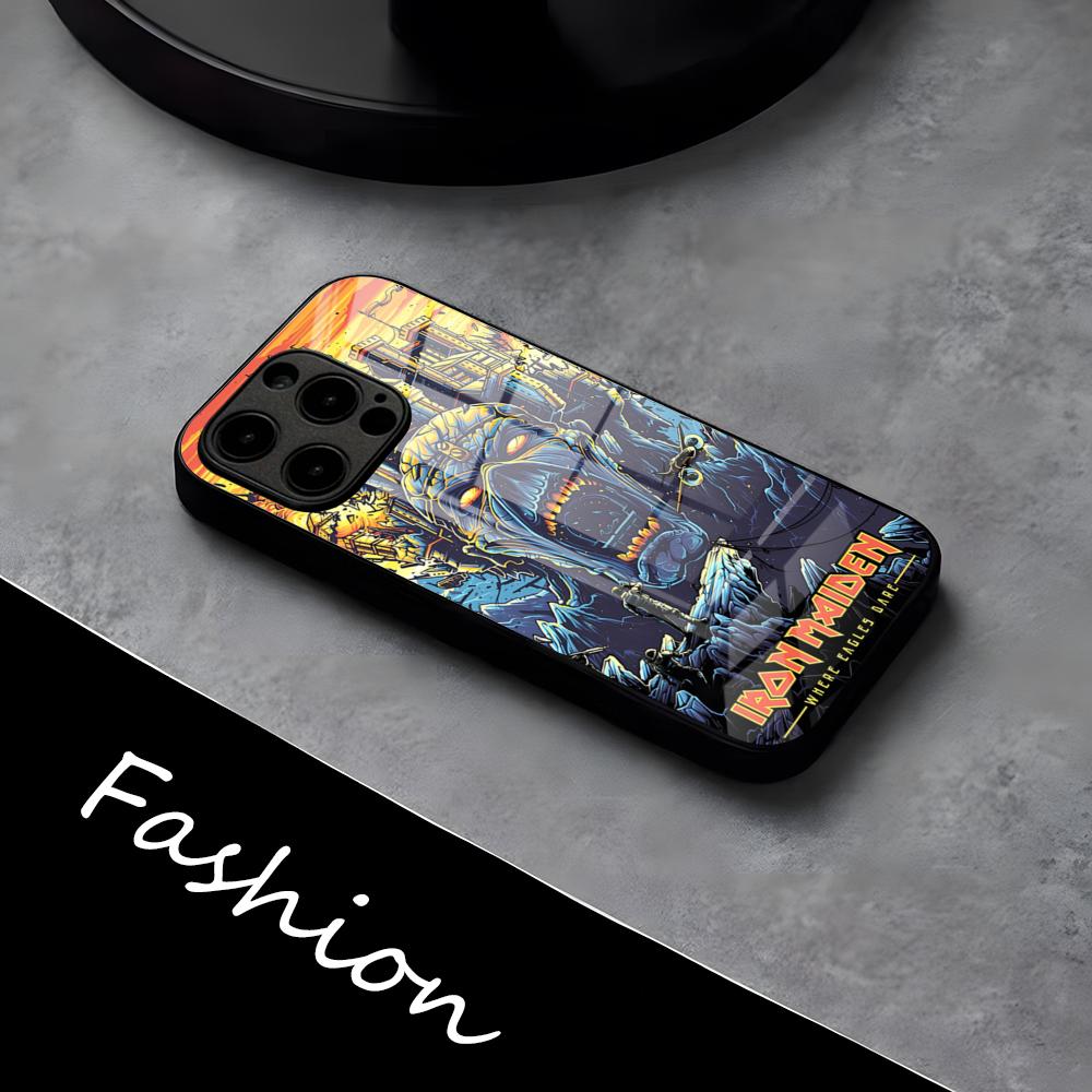 R-Run-To-The-H-Hills-Iron-M-MaidenES Phone Case For IPhone 17 Pro Max 16 15 14 Pro Max 13 11 X Xs Xr 8 7Plus Glass Cover