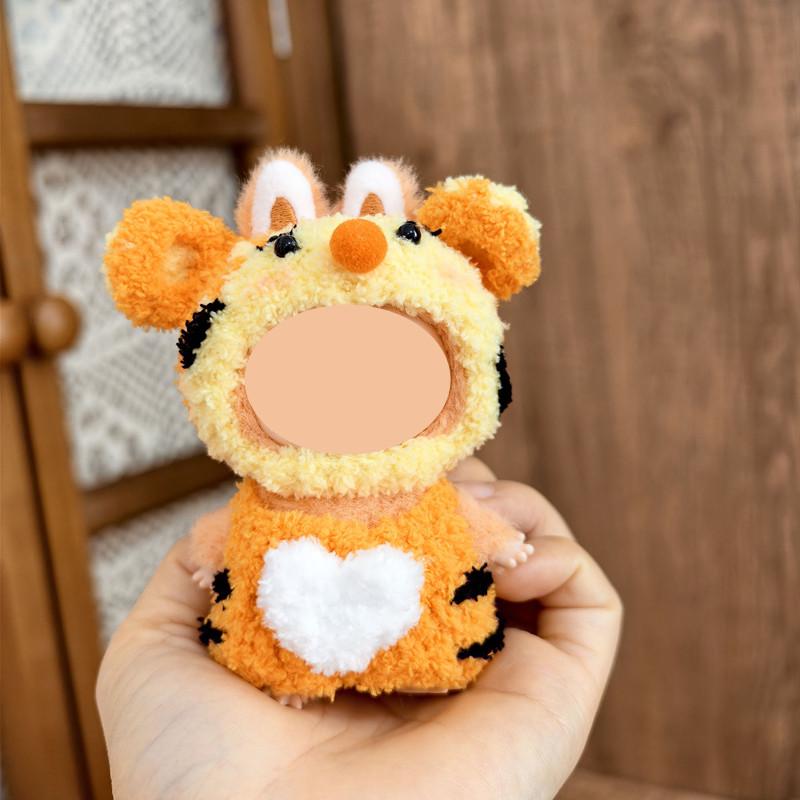 [Cloth Only]  the  Cute Tigger  Accessories Doll Clothes for 10 cm Version  Doll, Handmade Tigger Set.