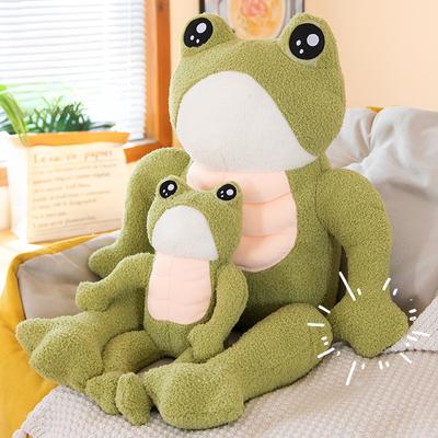 Kreative Bauchfroschpuppe Stoffpuppe Kissen Plüschtierpuppe Hässlicher Frosch Kindergeburtstagsgeschenk
