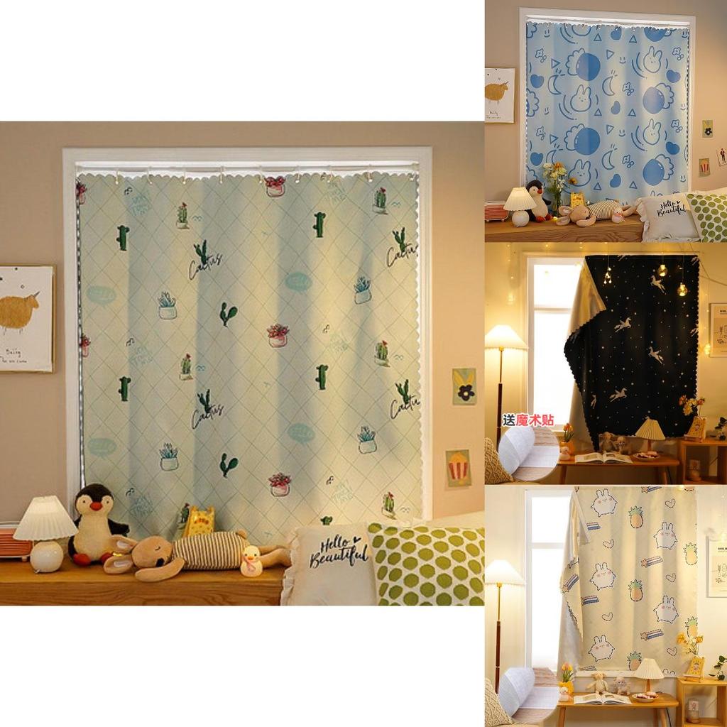 Plush Blackout Curtain With Cartoon Design For Stylish Window Decoration And Privacy