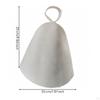 Heat Protection Felt Sauna Hat | Simple ConeShaped Design, Cap, for Steam Room 25x20x2cm