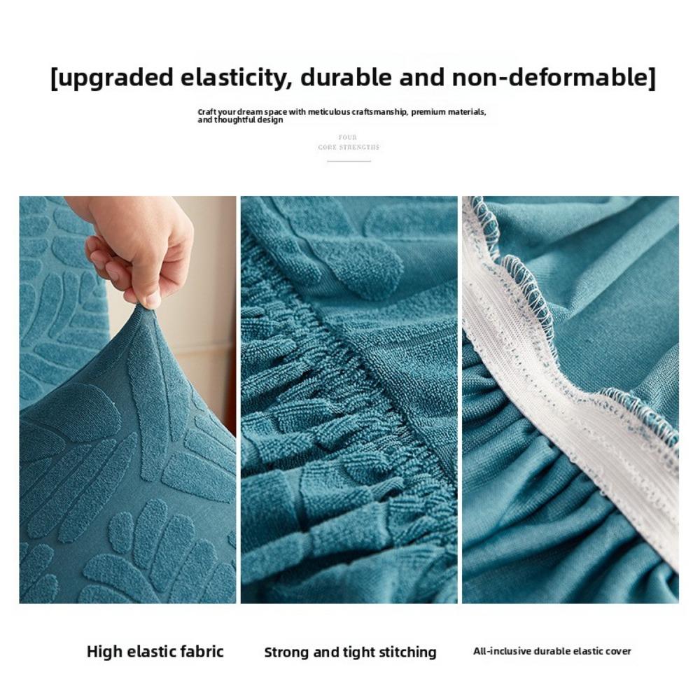 Stretchable Dining Chair Covers Set Universal Fit Thickened Spandex Slipcovers with Backrest for Home Kitchen Office