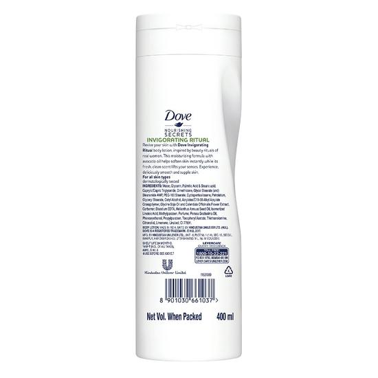 Dove Essential Nourishment Body Lotion, 400 Ml (Invigorating Ritual)