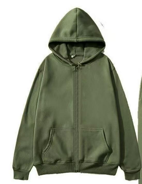 

Men s Unisex Plus Velvet Casual Zipper Hoodie - New Autumn/Winter Trend L