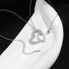 Hot Sell Heart Zircon Pendant Necklace Stainless Steel High Quality Geometric Choker Jewelry Party Gifts For Women Girls