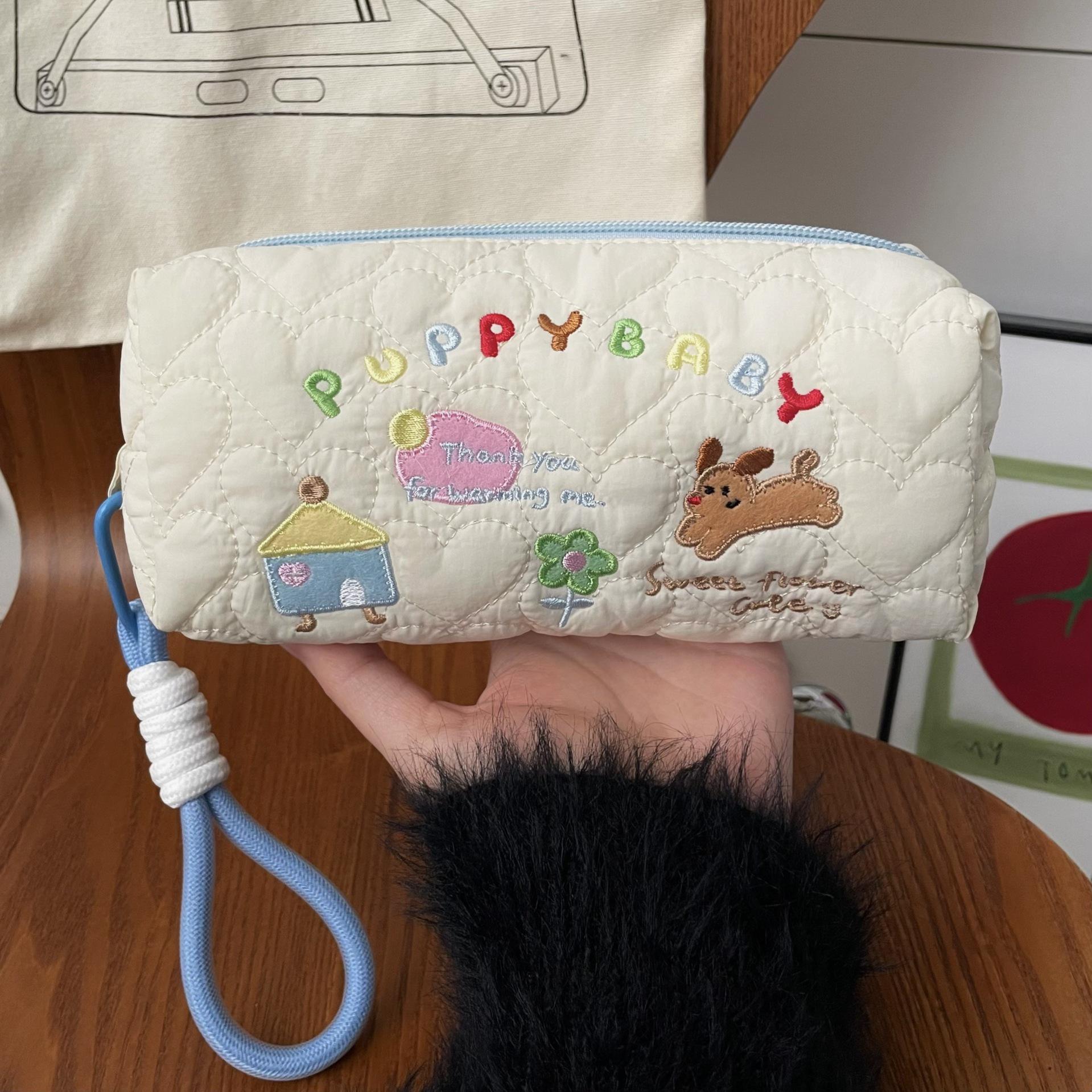 

Стильная косметичка для щенков для женщин - Милый мультяшный дизайн, Большая вместимость для хранения канцелярских принадлежностей