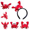 Funny Crab Lobster Fish Headband Ocean Themed Hair Hoop Stuffed Plush Animal Hairband Hair Accessories Party Decoration