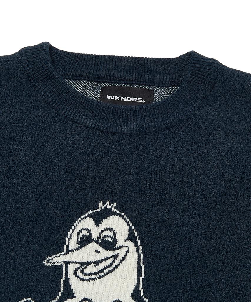 WKNDRS Penguin Knit Sweater (Navy)