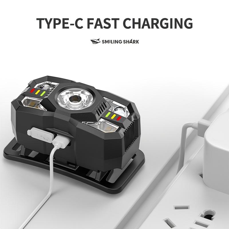 Adjustable LED Flashlight Headlamp Rechargeable Super Bright Head Torch Camping Fishing Cycling Hiking Motion Sensor Headlights