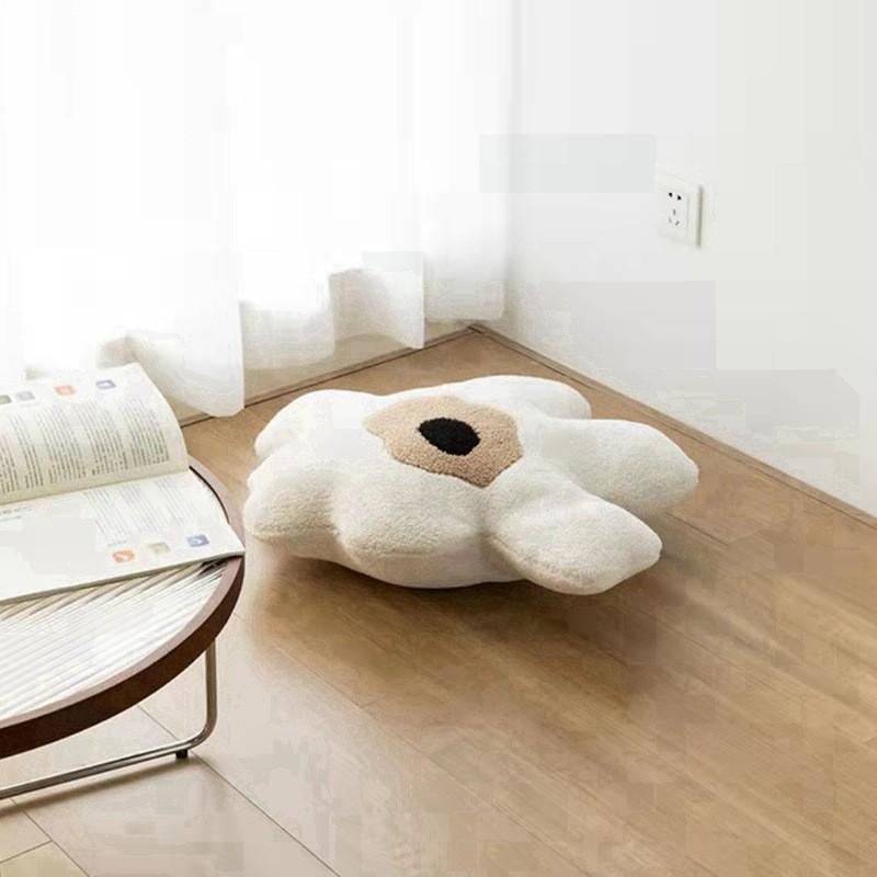 

Plush Flower Toy Fluffy Floor Cushion Filling Living Room Decor Girl Doll Kid Style A