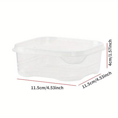 1/5/10pcs Refrigerator Storage Box Food Vegetable Fruit Storage Box Fridge Organizer Sub-Packed Meat Onion Ginger Clear Crisper