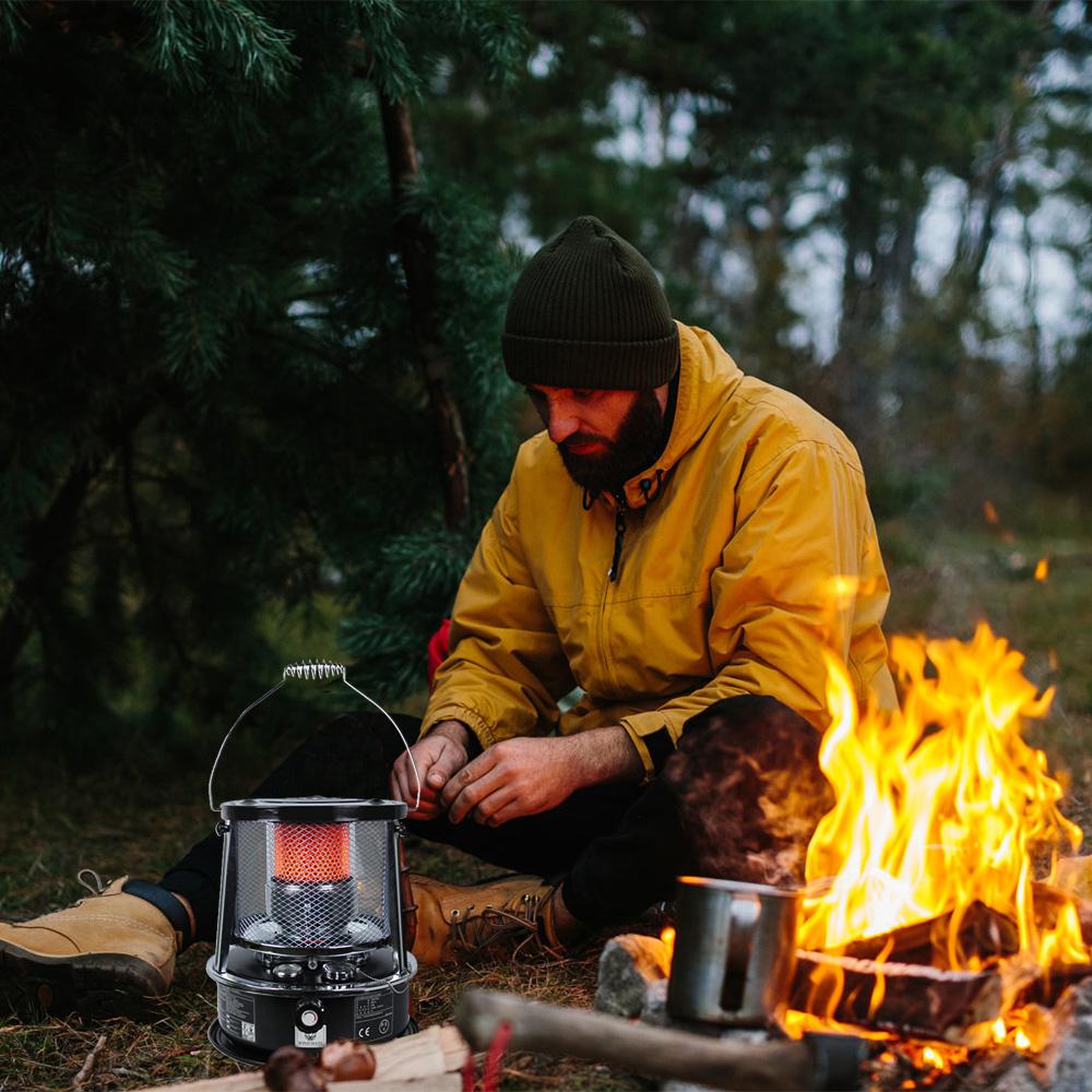 Outdoor Kerosene  Liftable Kerosene Stove Heater Outdoor Tent Kerosene Stove Multifunctional Hiking Heating Cooking Stove