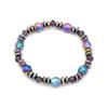 2018 Seven-Color Electroplated Magnetic Hematite Health Bracelet