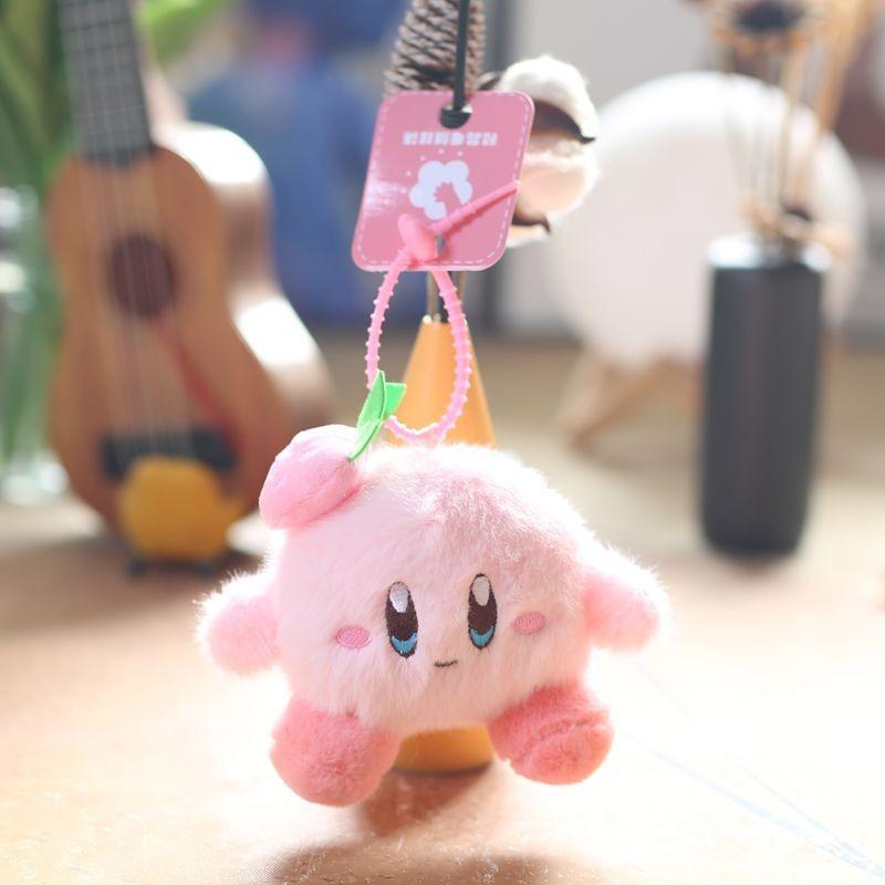 

Adorable Cute Kirby Plush Keychain Soft Toy Doll For Bags And Backpacks In Strawberry Yellow Strawberry