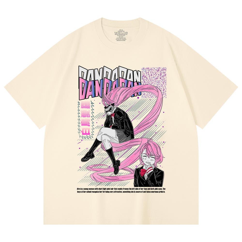 230 Gsm 100% Cotton Dandadan V2 Aira Print Unisex Heavy Cotton T Shirt