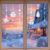 Christmas Snowflake Tree Atmosphere Decoration, Electrostatic Glass Stickers, Window Display Scene Arrangement, Bell Window Flowers