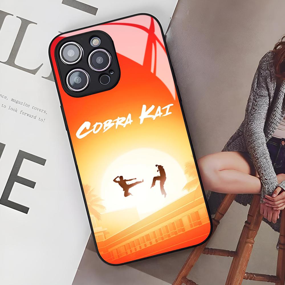 

C-Cobra Kai S-Snake Phone Case for Iphone 17 Air 16 15 14 12 11 13 Pro Max Mini Se Puls glass Cover iPhone Air
