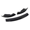 Front Bumper Lip Spoiler Splitter 3 Stage Front Bumper Lip Body Kit Replacement for Tesla Model 3 2023+ Bright Black
