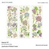 Infeel.Me 3D Hot Stamping PET Stickers: Mountain & Wild Roar Series - Retro Plant Journal Stickers (4 Styles)