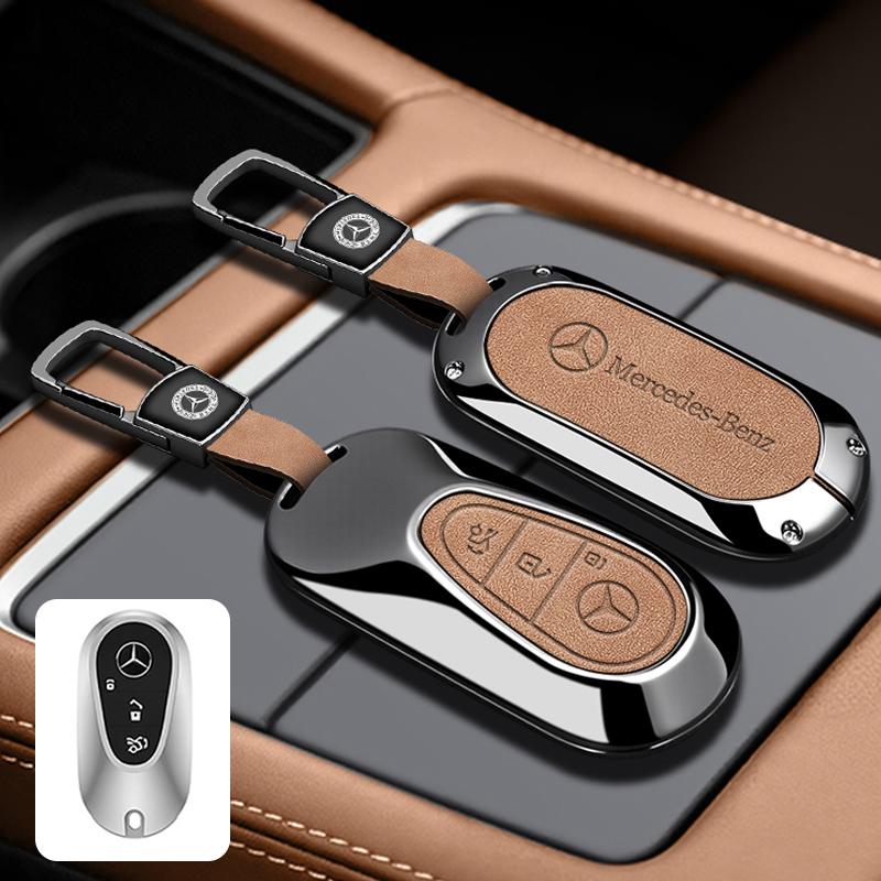 FSUO7 Car Remote Key Case Cover Shell For Mercedes Benz C E S Class GLC W206 W223 W214 E300 C260 C300 S450 S500 Keychain Accessories