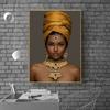Luxus Gold Schmuck Figur Kunst Frauen Leinwand Gemälde Wand Kunst Poster Drucke Wand Bilder Für Wohnzimmer Hause Cuadros Decor
