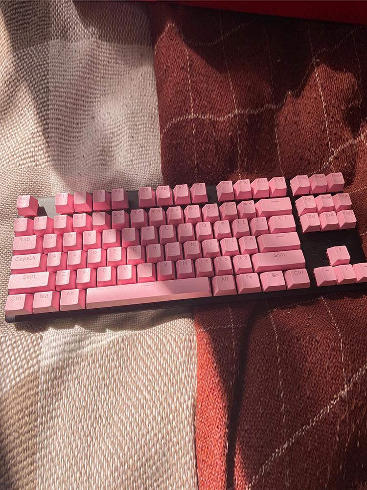 104pcs ABS Universal Mechanical Keyboard Keycaps Desktop Computer Ergonomic Blank Keycaps For Cherry MX Mechanical Keyboard Repl