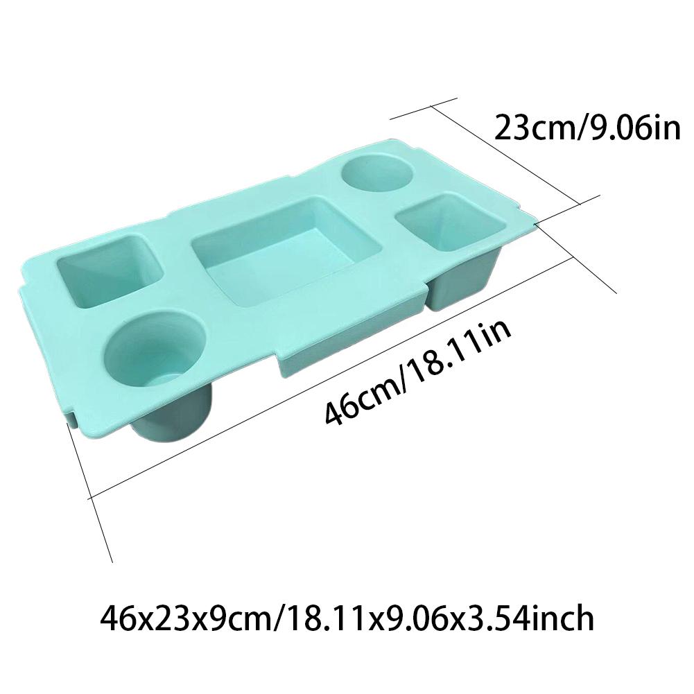 EVA Phone Storage Lid Cup Organizer Holder Rack Bag Top Snack Tray Waterproof Soft Cover Divider for Beach Trip Camping Travel