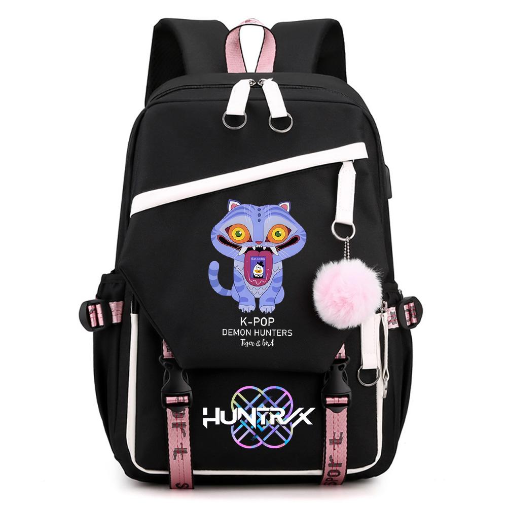Sac à dos grande capacité imprimé Chasseurs de Démons Anime Kpop pour Adolescent Étudiant Fille Garçon Retour à l'École Sac à Livres Cadeau Enfant Femmes Sac de Voyage Imperméable