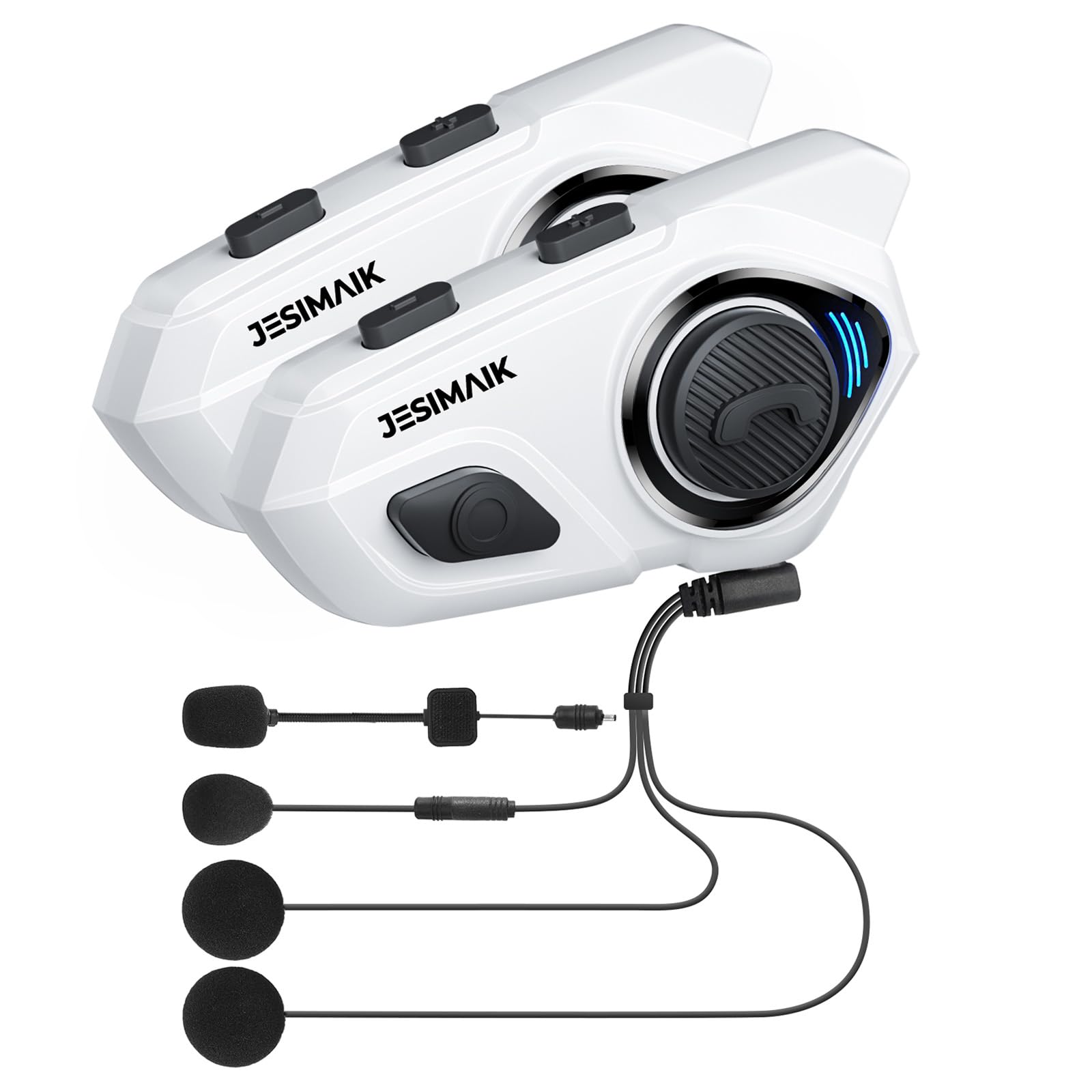 

JESIMAIK R16Pro Мотоциклетная музыка и FM одновременно Qualcomm 7 мм Удобное полностью автоматическое подключение 1500 м Связь IP67 Водонепроницаемый и Музыка белый