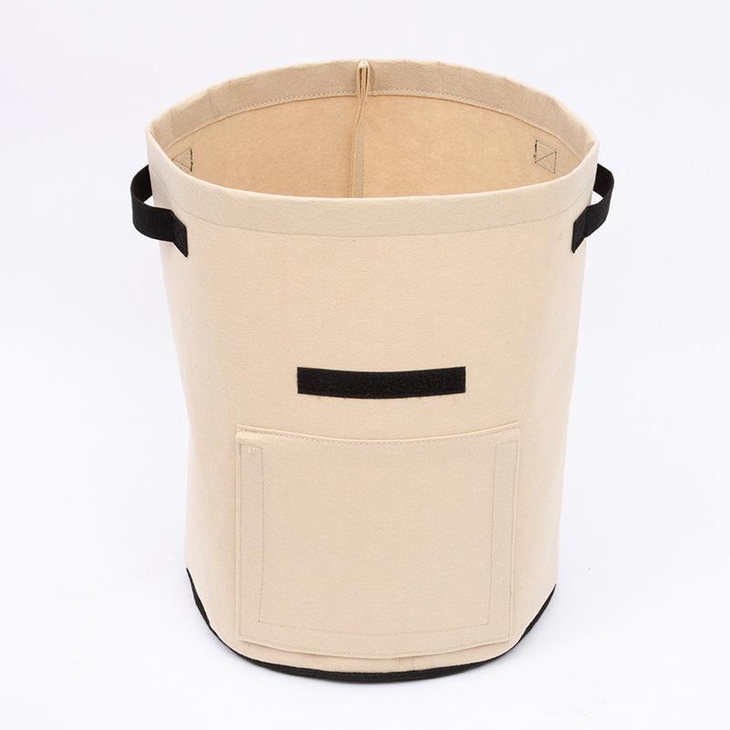 Felt Potato Grow Bags With Thick Breathable Fabric And Convenient Harvest Window For Home Garden Balcony Vegetable Planting