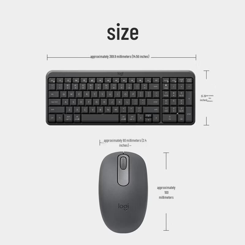 Logitech G MK251 Kabellose Bluetooth-Tastatur und -Maus Combo