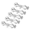 5 Pcs Vintage Elegant All-matched Suit Brooch Pin Niche Design Bowknot Metal Jewelry Accessories Wedding Banquet Gift