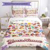 Dora Explorer Customize Your Name Bedding Set Breathable Duvet Cover with Pillowcases Home Decoration Birthday Gift