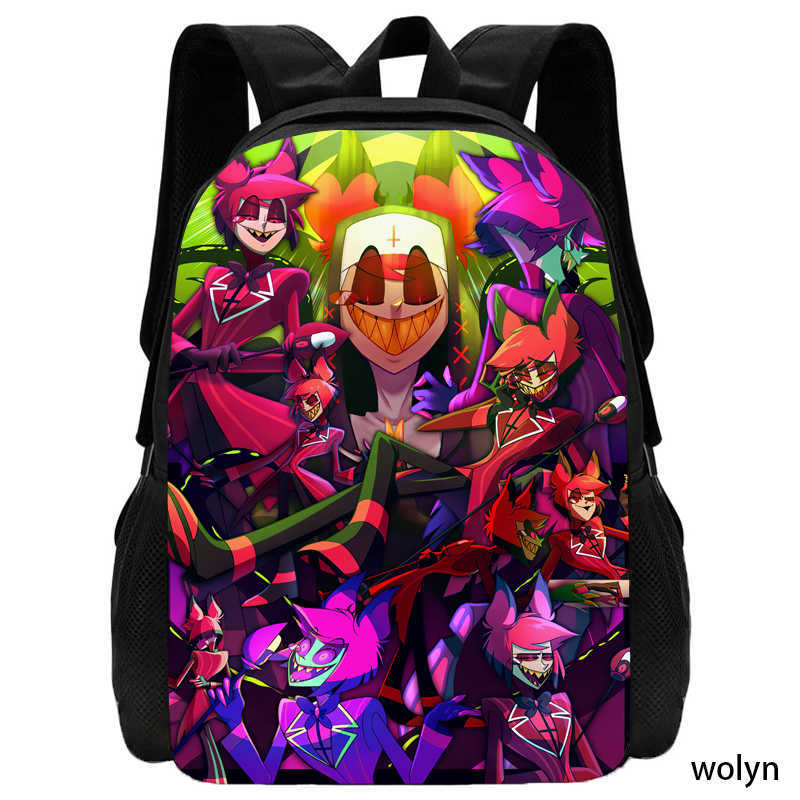Hell Inn Hazbin Hotel Student School Bag High Value Leisure Oxford Ridge Relief Backpack