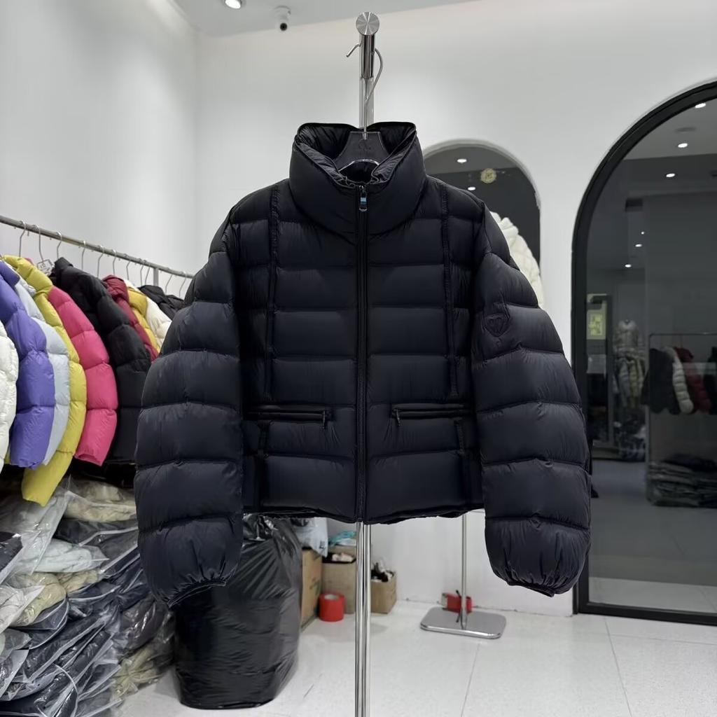 White duck down stand-up collar, light down jacket, small winter new ribs, thickened warm short jacket