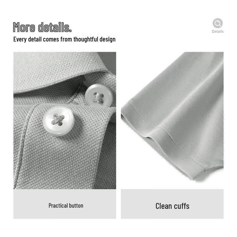 MONTAGUT Men's Silk Blend Breathable Short Sleeve Polo Shirt